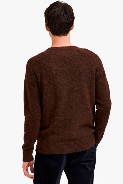 Selected SLHRAI LS KNIT CREW NECK W Delicioso