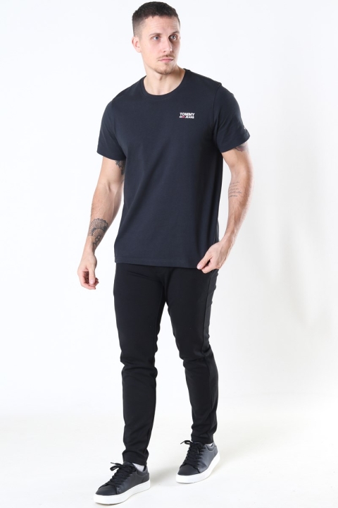 Tommy Jeans Regular Corp Logo T-Hemd Black