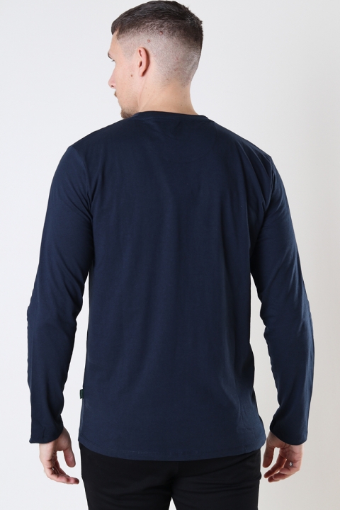 Kronstadt Timmi Organic/Recycled L/S t-Hemd Navy