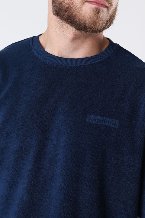 Woodbird Steen Towel Tee Navy