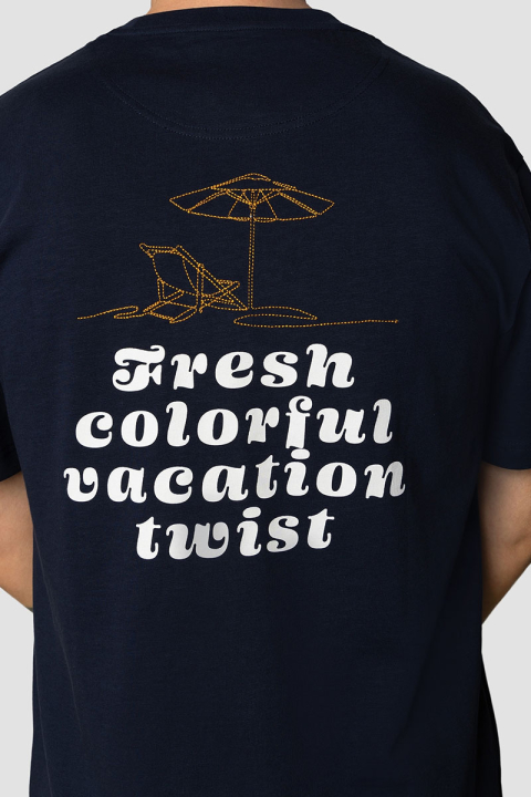 Clean Cut Copenhagen Fred organic T-Hemd SS Navy