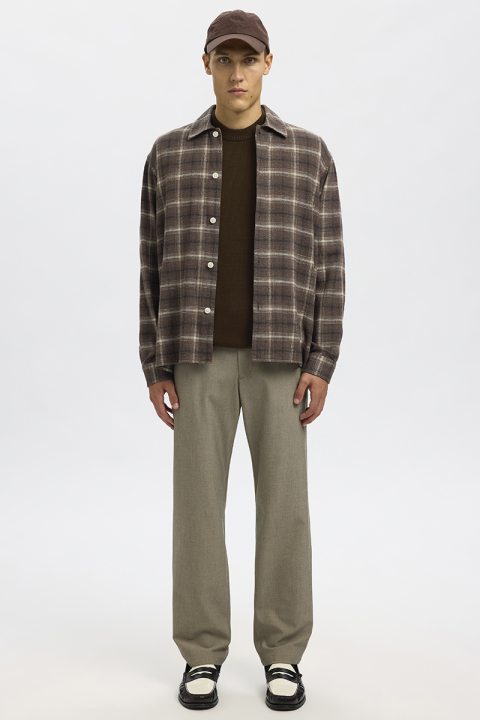 Selected Dane LS Structure Knit Crew Neck Demitasse