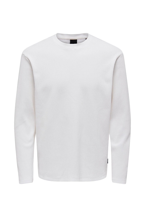 ONLY & SONS Berkeley Regular Crew Neck Bright White