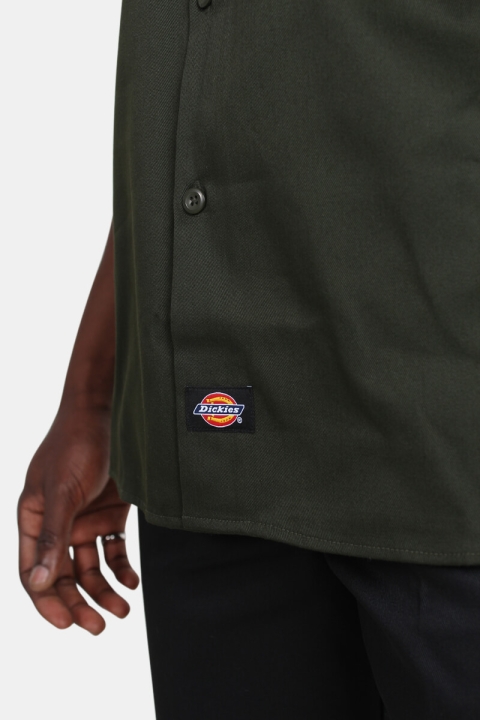 Dickies S/S Slim Hemd Olive Green