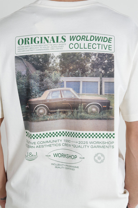 Jack & Jones Urban Edge Grapchic Tee Antique White