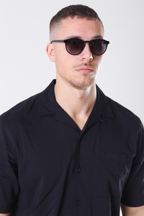 Fashion 1385 Mat Black Sonnenbrille Grey Gradient