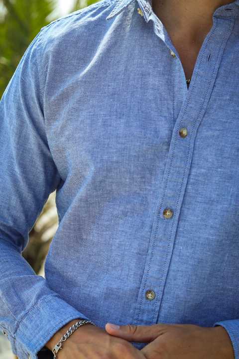 Jack & Jones Summer Hemd LS Faded Denim