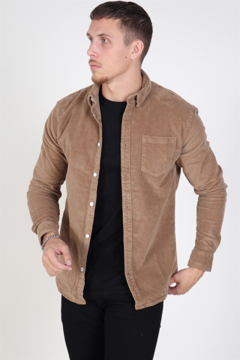 Kronstadt Johan Corduroy Overshirt Brown