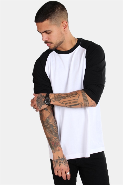 Urban Classics Raglan 3/4 sleeve White/Black