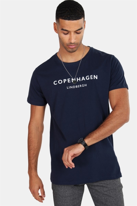 Lindbergh Copenhagen T-Hemd Navy