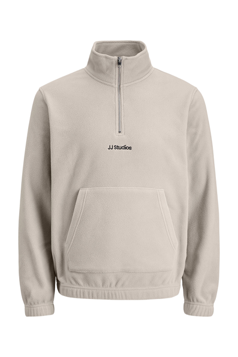 Jack & Jones Soho Fleece Half Zip Moonbeam