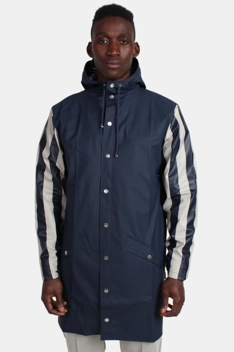 Rains LTD. Long RegnJacke Distorted Stripes