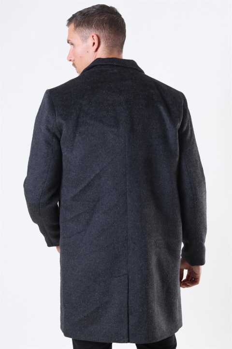 Only & Sons Iker Melange Wollmantel Dark Grey Melange