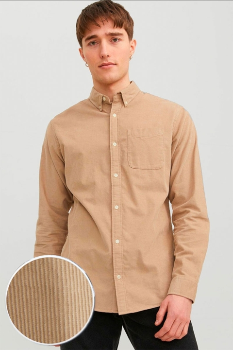 Jack & Jones Classic Cord Hemd L/S Crockery