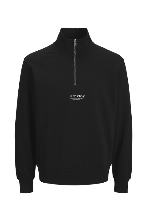 Jack & Jones Soho Sweat Half Zip Black