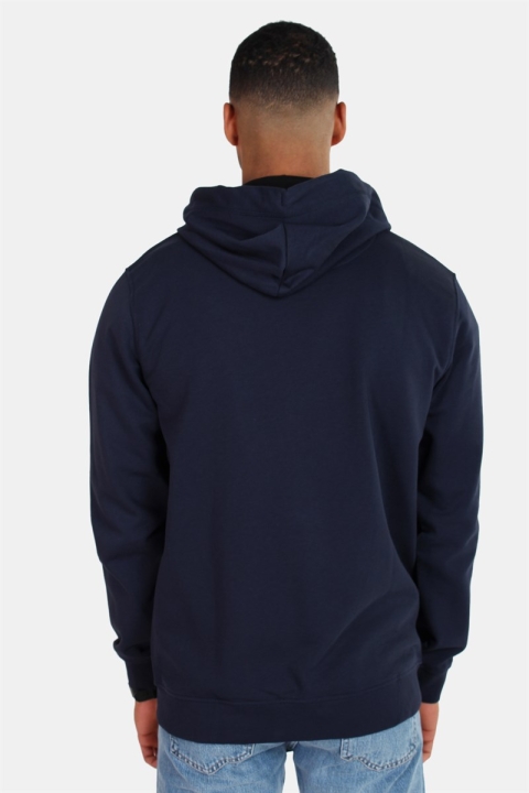 Only & Sons Basic Sweatshirts Zip Hoodie Unbrushed Blue Nights