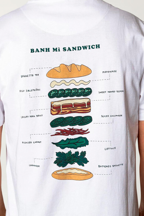 Fat Moose Bahn Mi T-Hemd White
