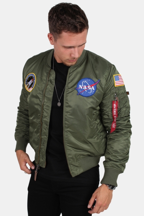 Alpha Industries  MA-1 VF NASA Bomber Jacke Sage Green