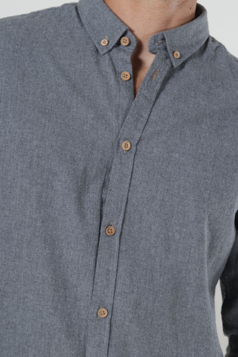 Kronstadt Johan Diego Cotton Hemd Grey Mix