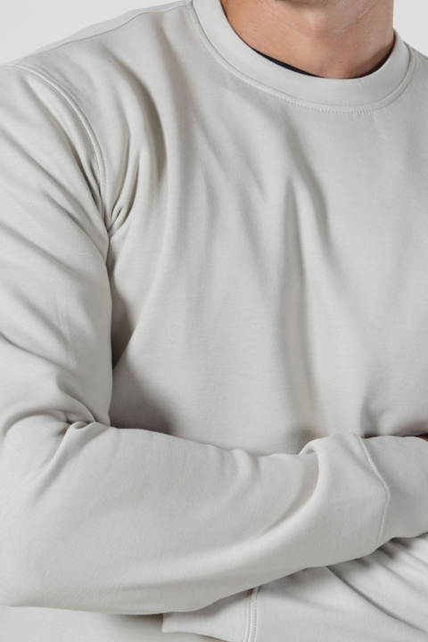 ONLY & SONS Luca Regular Fit Crew Neck Silver Lining