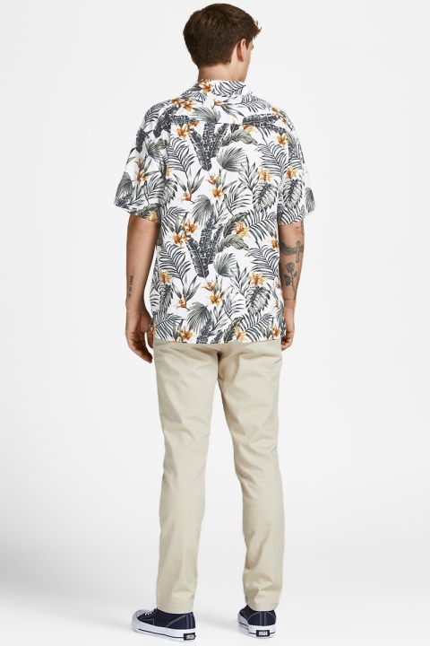 Jack & Jones JPRBLATROPIC RESORT Hemd S/S RELAX SN White