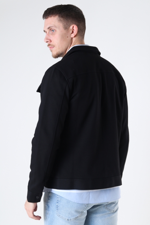 Jack & Jones JPRBLADEXTER SWEAT TRUCKER JACKET Black SLIM FIT