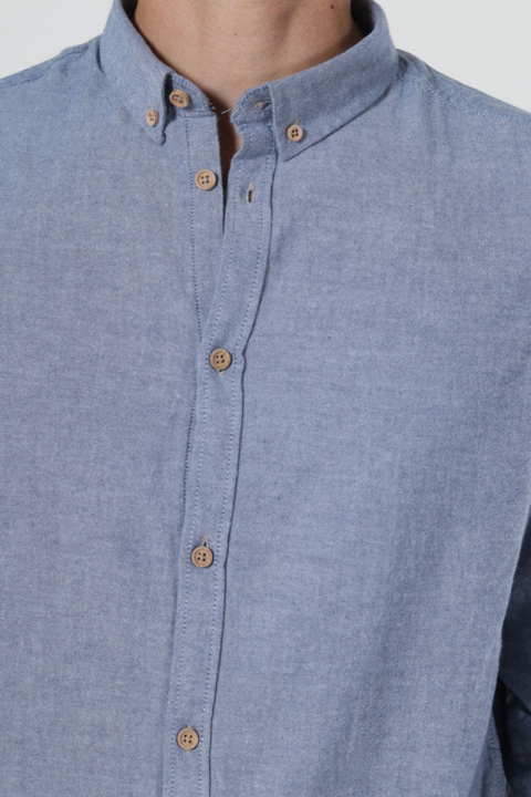 Kronstadt Johan Diego Cotton Hemd Navy Mix