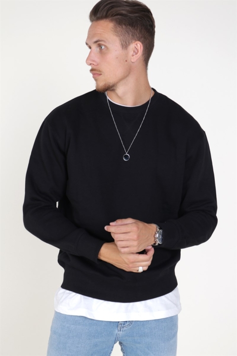 Jack & Jones Soft Sweatshirts Crew Neck Black