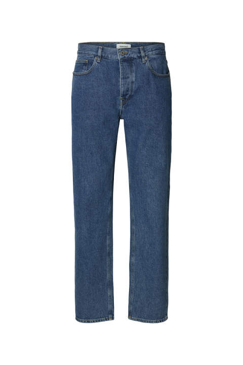 Selected Ben Kori Straight Fit Jeans Medium Blue Denim