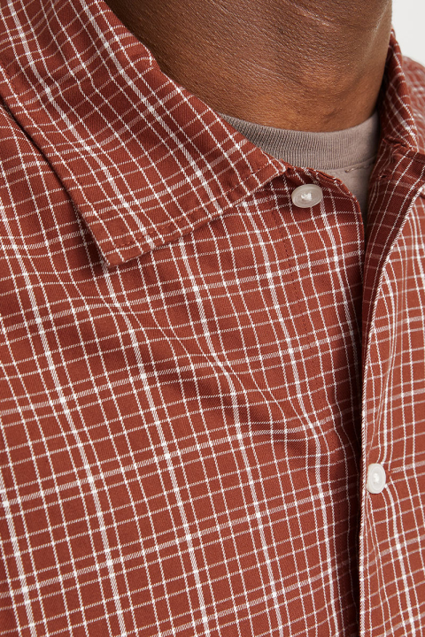 Jack & Jones Austin Loose Fit Check Hemd Arabian Spice