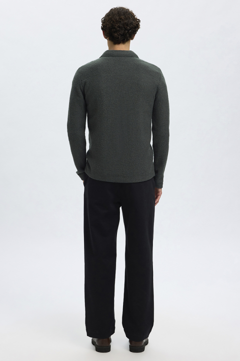 Selected Nealy LS Knit Cardigan Deep Forest