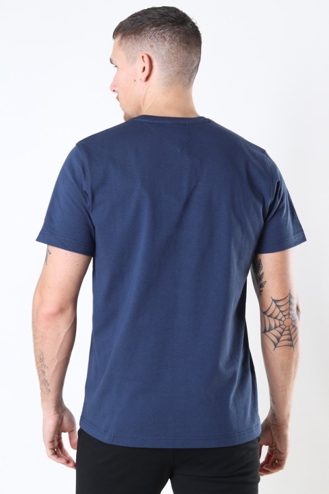 Tommy Jeans Regular Corp Logo T-Hemd Twilligt Navy