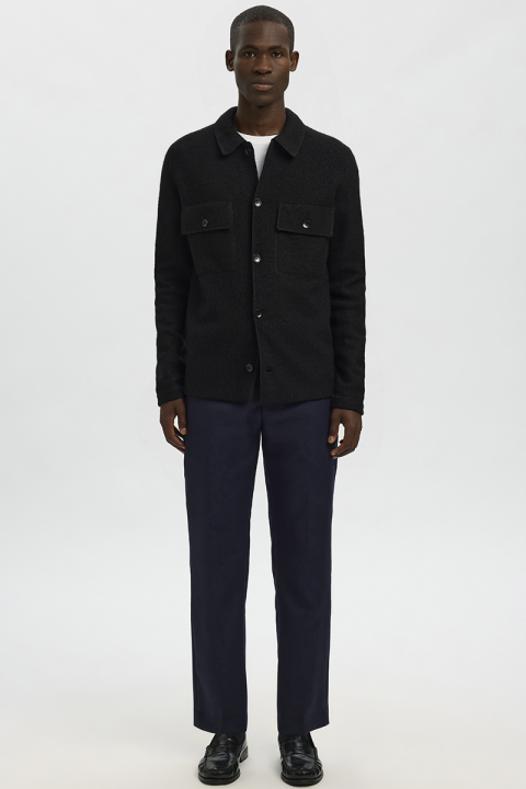 Selected Nealy LS Knit Cardigan Black