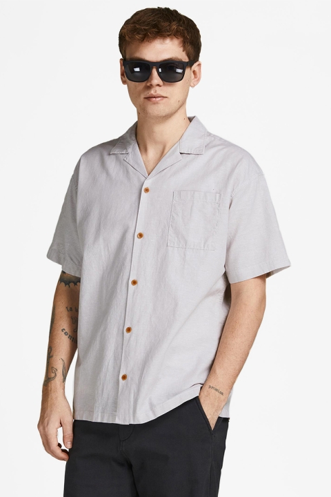 Jack & Jones JJESUMMER RESORT Hemd S/S S22 SN Crockery RELAX FIT