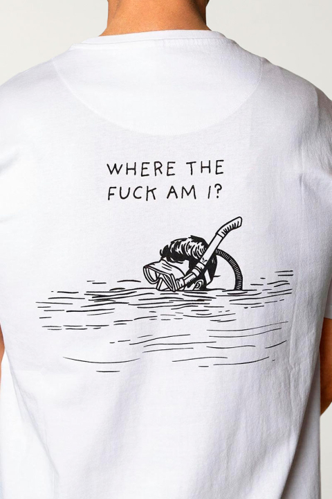 Fat Moose Lost T-Hemd White