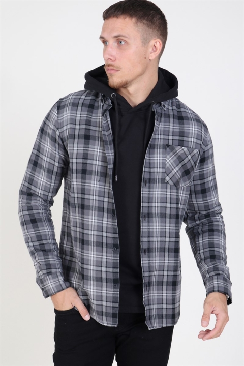 Solid Arvid LS Check Hemd Black