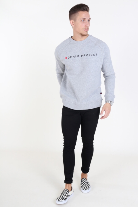 Denim Project Logo Crew Grey