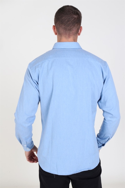 Clean Cut Sälen Flannel Hemd Blue