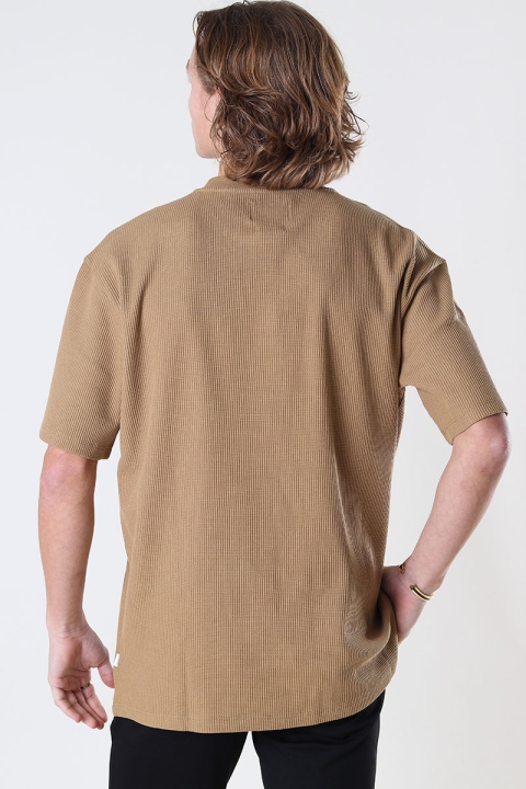 Woodbird Cole Road Tee Camel