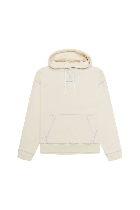 Woodbird Pope Base Hoodie Off White