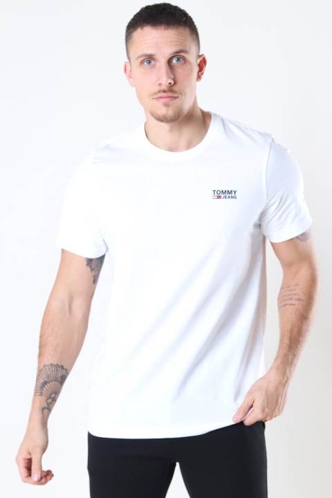 Tommy Jeans Regular Corp Logo T-Hemd White