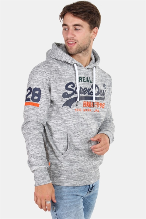 Superdry Vintage Logo Tri Hoodie Alaska Grey Grit