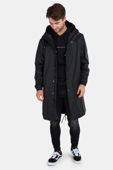 Rains Fishtail Parka RegnJacke Black