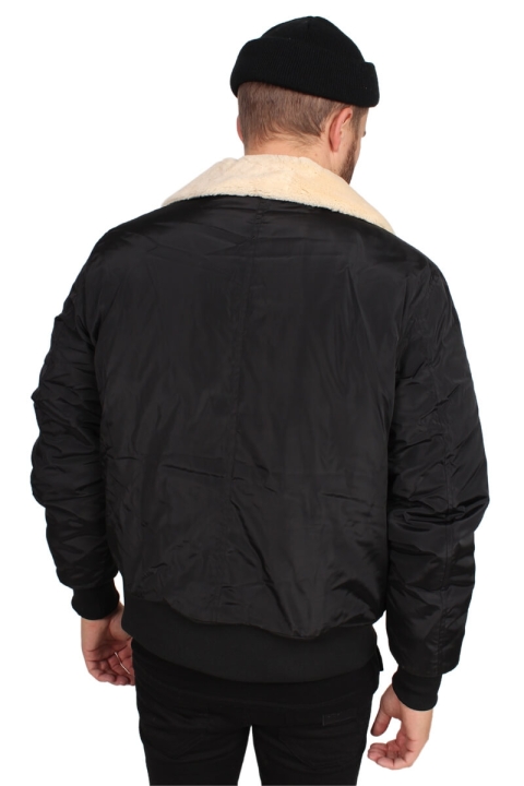 Urban Classics Pilot Bomber Jacke Black