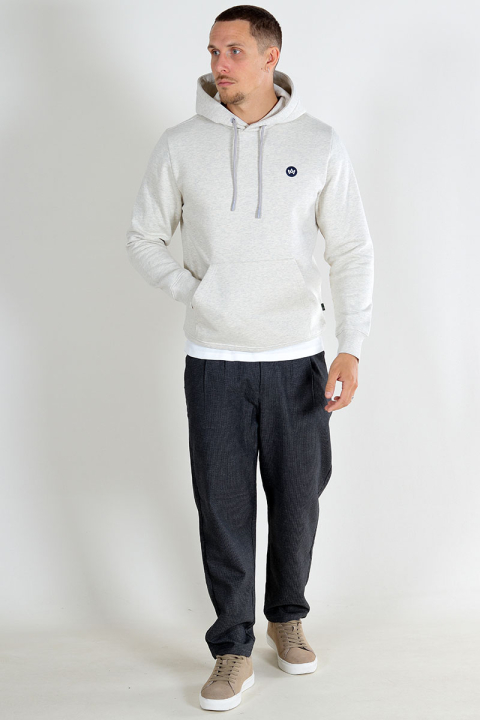 Kronstadt Lars Organic/Recycled hoodie Lt Grey Mix