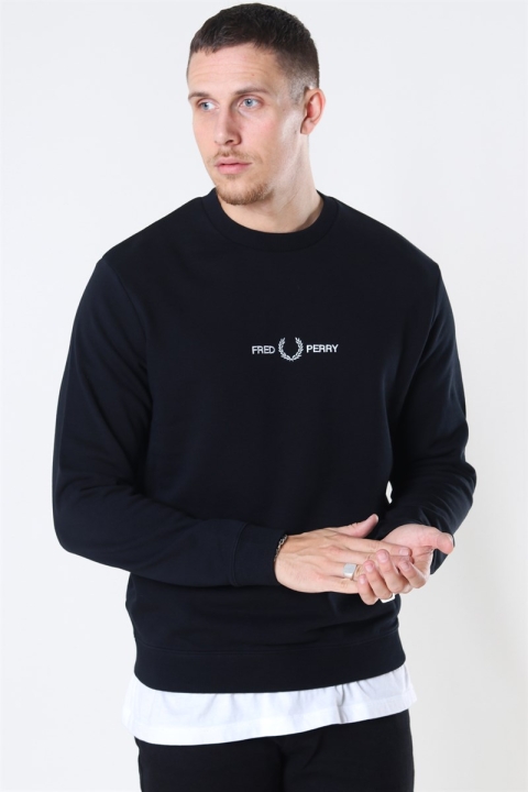 Fred Perry Graphic Sweatshirt 102 Black