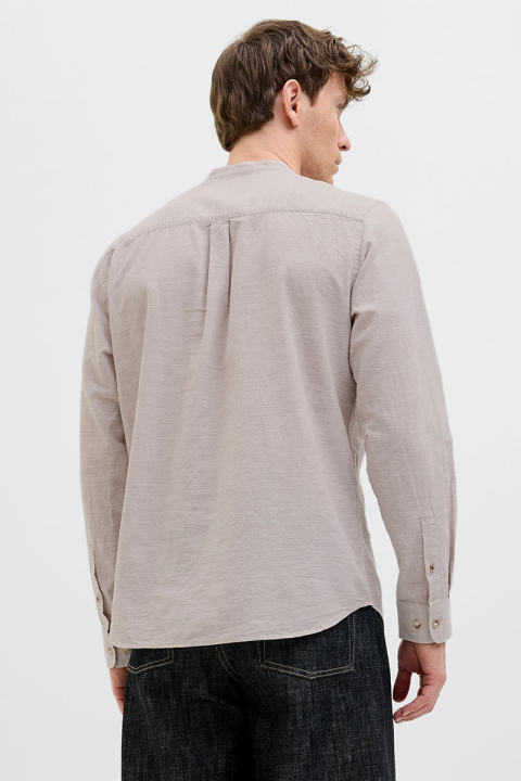 Jack & Jones Summer Half Placket Hemd Ls Crockery