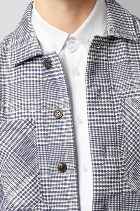 Clean Cut Copenhagen Dominic Overshirt Blue Check