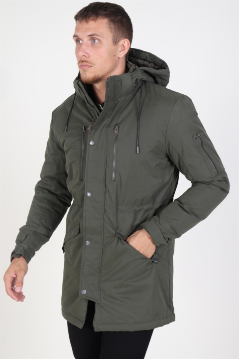 Only & Sons Klaus Parka Jacke Forest Night