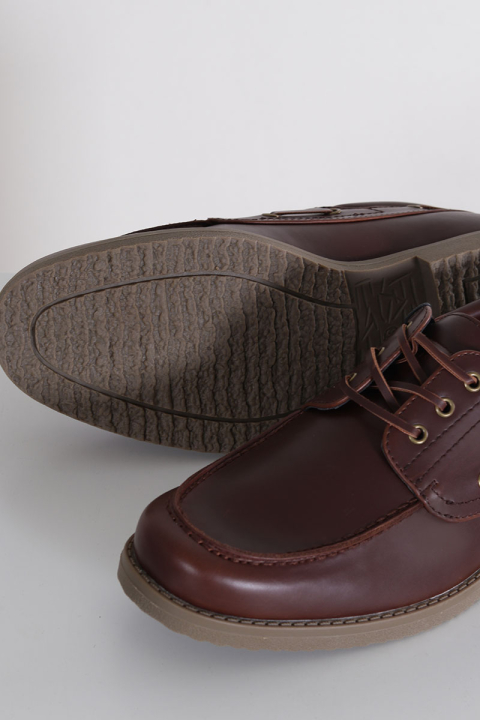 Jack & Jones Dartmoor PU Boat Shoe Brandy Brown